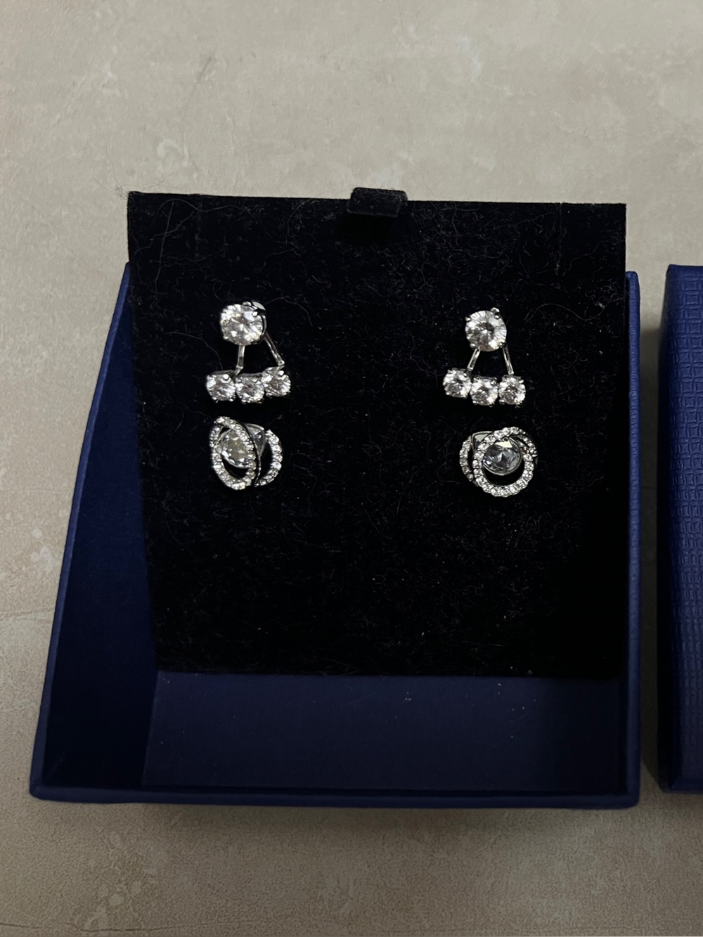 Swarovski Classic 2 pairs earrings great value